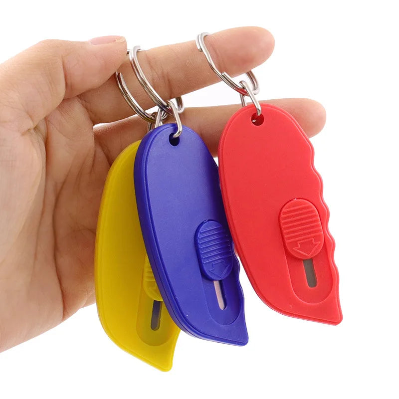 Mini Keychain knife Portable Knife Utility Knife Paper Express Unpacking Envelope Office Cutting Paper Art Cutter Stationery