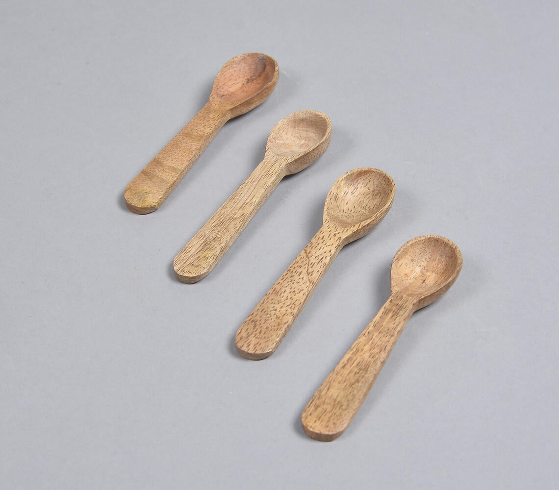 Mango Wood Classic Measuring Spoon (Set of 4)-0