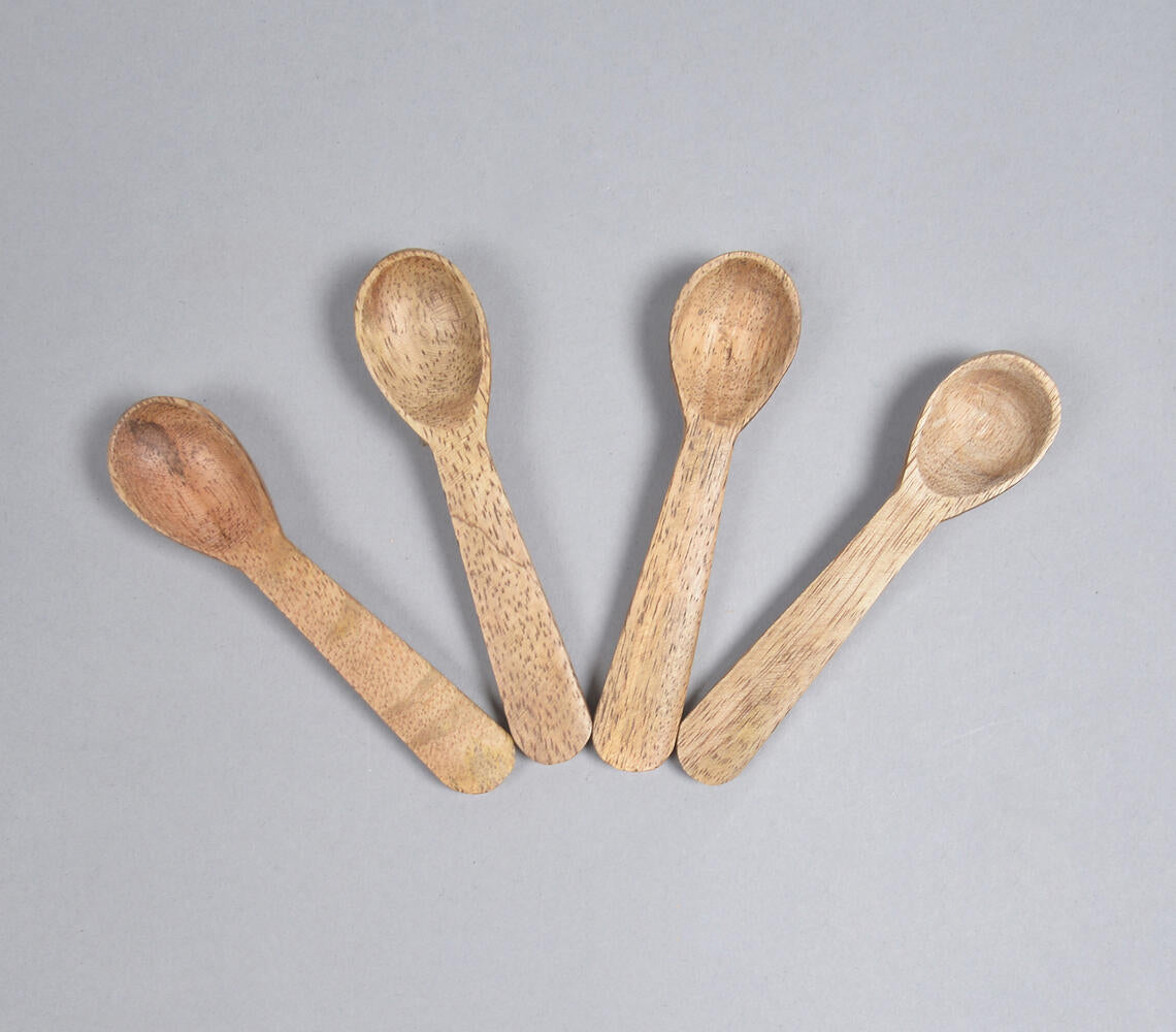 Mango Wood Classic Measuring Spoon (Set of 4)-1