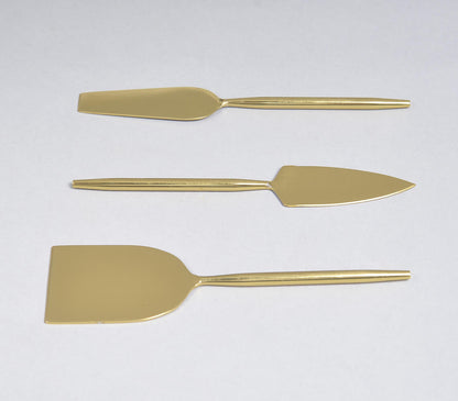 Stainless Steel Gold-Toned Cheese Server Set-2