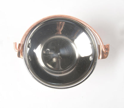 Hand Beaten Bucket Design Copper Serving Bowl - 300 ml-2