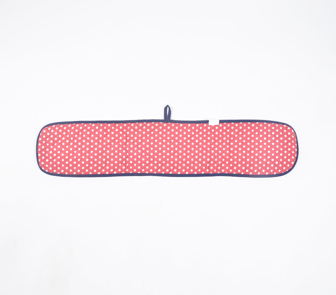 Polka Dots Quilted Cotton Oven Mitt-2
