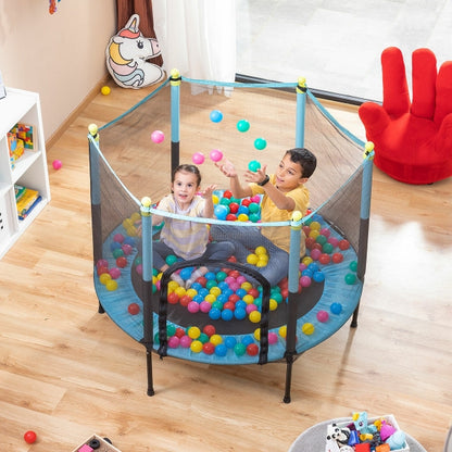 KIDS TRAMPOLINE WITH SAFETY ENCLOSURE